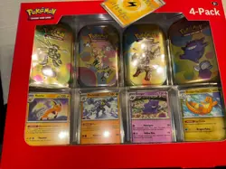 Pokemon 151 TCG Mini Tin 4 Pack Sams Club Exclusive Lot of 3 - Image 5