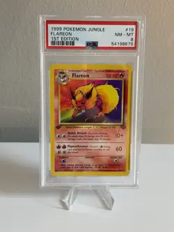 1999 Pokemon TCG • Flareon Jungle: 1st Edition • 19/64 PSA 8 NM - Image 2