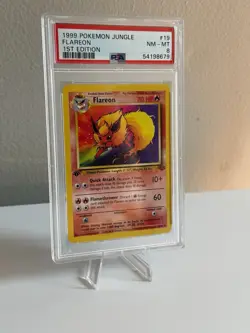 1999 Pokemon TCG • Flareon Jungle: 1st Edition • 19/64 PSA 8 NM - Image 3