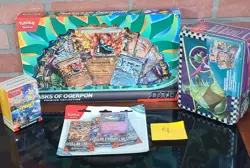 pokemon lot , masks of ogerpon collection and surging sparks booster bundle xtra - Image 1