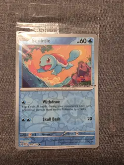 Pokemon Center Stamped Reverse Holo Squirtle Promo 007/165 Pokemon 151 Sealed - Image 1