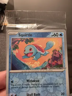 Pokemon Center Stamped Reverse Holo Squirtle Promo 007/165 Pokemon 151 Sealed - Image 2