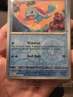 Pokemon Center Stamped Reverse Holo Squirtle Promo 007/165 Pokemon 151 Sealed - Image 4