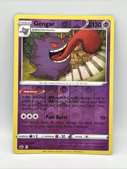 GENGAR 057/198 CHILLING REIGN POKEMON (REVERSE HOLO, NM) - Image 1