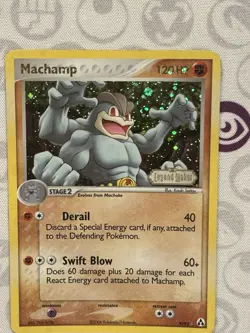 Machamp 9/92 EX Legend Maker Pokemon Card Reverse Holo Foil Rare MP - Image 2