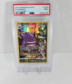 Pokemon Gengar Trainer Gallery Holo Card TG06/TG30 Swsh11: Lost Origin PSA 9 - Image 1