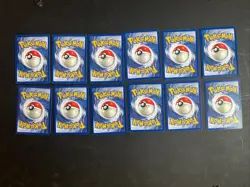 FOSSIL 1st Pokemon TCG Uncommon & Common 12 Card Bundle - Image 2