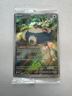 Pokemon: Snorlax SVP 051 Pokemon 151 ETB Black Star Promo Card SEALED - Image 1