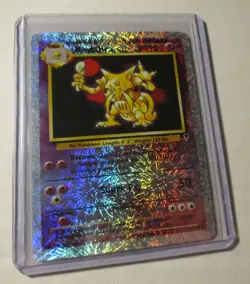 Pokemon TCG Legendary Collection Kadabra Reverse Holo Card 49/110 Played 2002 - Image 3