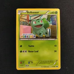 Bulbasaur: Build-A-Bear Workshop Exclusive 001/108 Stamped Promo Pokemon Card MP - Image 1