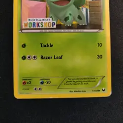 Bulbasaur: Build-A-Bear Workshop Exclusive 001/108 Stamped Promo Pokemon Card MP - Image 4