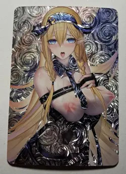 SEXY HEROINE WAIFU Saileach ARKNIGHTS ACG PREMIUM SWIRL HOLOFOIL CARD NM - Image 2