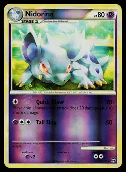 Pokemon Card - Nidorina Triumphant 45/102 Reverse Holo - Image 1