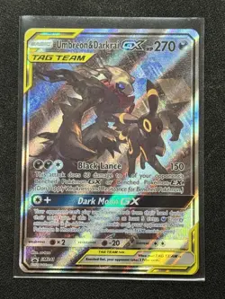Pokemon TCG Umbreon & Darkrai GX SM241 Holo Card NM Condition - Image 1
