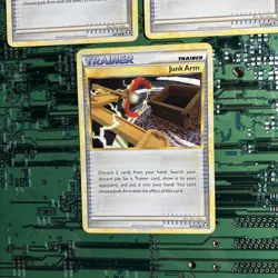 Junk Arm 87/102 Triumphant Pokemon Card Trainer Non-Holo 3 - Image 3