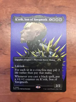 K'rrik Son of Yawgmoth Showcase Profile MTG Magic the Gathering Card NM Mint MH3 - Image 1
