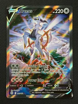 Pokemon Cards Arceus V 166/172 SWSH Brilliant Stars Rare Ultra NM - Image 1