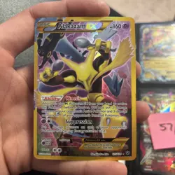 Pokemon TCG Alakazam EX Holo Ultra Rare 2016, 125/124 Card - Image 1