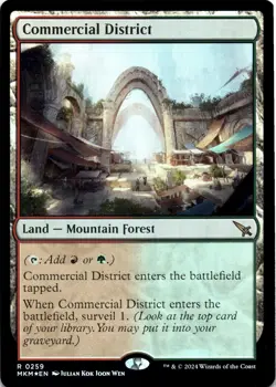 Commercial District FOIL Murders at Karlov Manor Magic MTG NM - Image 1