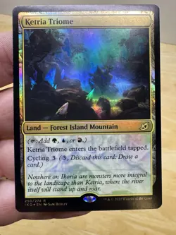 MTG Magic the Gathering Ketria Triome (250/274) Ikoria Lair of Behemoths Foil - Image 1