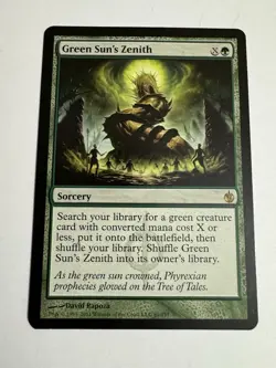 Magic The Gathering Green Sun's Zenith 81/155 Mirrodin Besieged) - Image 1