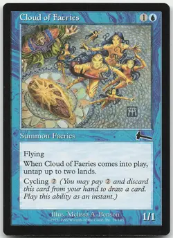 Cloud of Faeries 29 Common Urza's Legacy NM MTG - Image 1