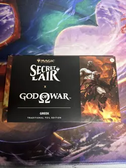 Magic the Gathering Secret Lair Playstation Foil God of War: Greek IN HAND - Image 1