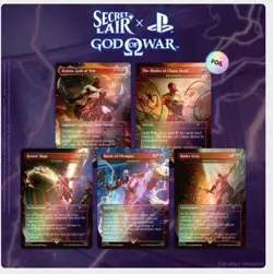Magic the Gathering Secret Lair Playstation Foil God of War: Greek IN HAND - Image 2