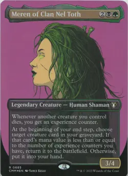 Meren of Clan Nel Toth (Borderless) - FOIL - R Commander Masters 685 - MTG - Image 1