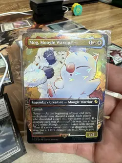 Mog, Moogle Warrior - 476 - Borderless Chocobo Track Foil MTG Final Fantasy NM - Image 1