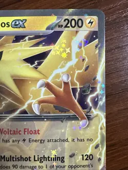 Zapdos EX Double Rare Holofoil Card 145/165 151 Pokemon TCG - Image 3