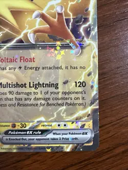 Zapdos EX Double Rare Holofoil Card 145/165 151 Pokemon TCG - Image 4