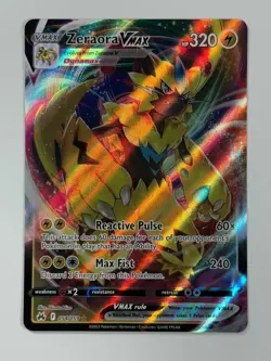 Pokemon Cards Zeraora VMAX 054/159 Crown Zenith Holo Rare VMAX - Image 1