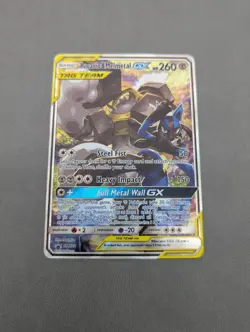 Pokemon TCG: Lucario & Melmetal GX SM192 Black Star Promo Full Art Tag Team NM - Image 1