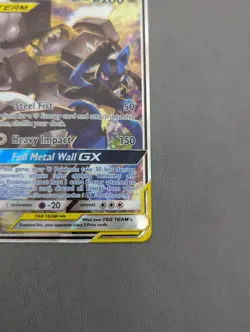 Pokemon TCG: Lucario & Melmetal GX SM192 Black Star Promo Full Art Tag Team NM - Image 4