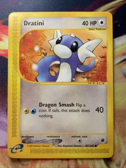 Dratini 107/165 LP-NM Expedition 2002 Pokemon TCG - Image 1