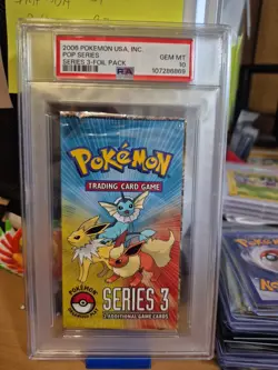 2006 Pokemon Pop Series 3 sealed booster pack graded PSA 10 Gem MINT 107286869 - Image 1