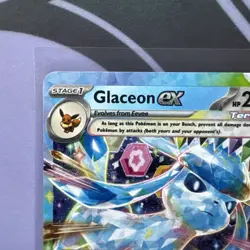 Pokemon TCG Glaceon EX 26/131 Prismatic Evolutions Double Rare - Image 2