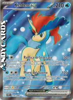 KELDEO ex 159/086 • Rara Segreta • Fuoco Bianco WHT POKEMON - Image 1