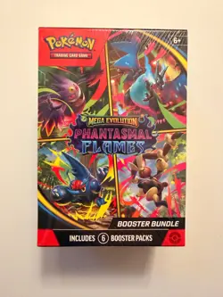Pokemon TCG: Mega Evolution-Phantasmal Flames Booster Bundle (6 Booster Packs) - Image 1