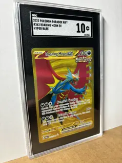 Gem Mint 10 SGC! Pokemon TCG Roaring Moon Paradox Rift 262/182 Holo Hyper Rare! - Image 3
