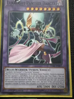 Yu-Gi-Oh! TCG Lunalight Panther Dancer Set of 3 1st Edition LED4-EN053 NM - Image 2