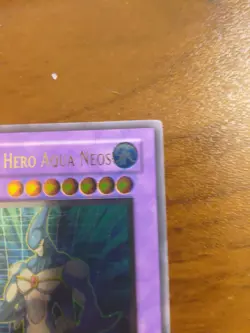 Yugioh Elemental Hero Aqua Neos Ultimate Rare 1st Ed POTD-EN031 Gold Stamp NM - Image 4