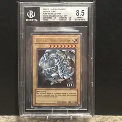 BGS 8.5 YuGiOh Blue-Eyes White Dragon JMP-001 Ultra Rare Shonen Jump Promo 2002 - Image 2