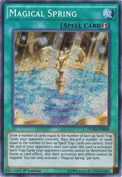 Yugioh! LP Magical Spring - DUEA-EN065 - Secret Rare - 1st Edition Lightly Playe - Image 1