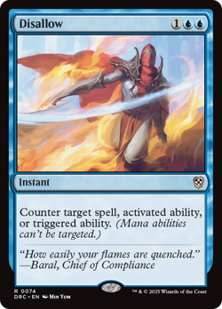 Disallow [Aetherdrift Commander] Magic MTG - Image 1