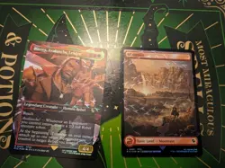 Final Fantasy Barret, Avalanche Leader & Land (Borderless) Chocobo Track Foil NM - Image 1