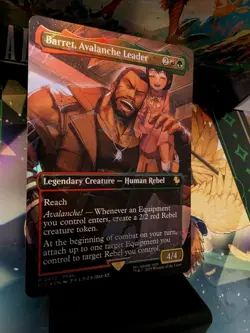 Final Fantasy Barret, Avalanche Leader & Land (Borderless) Chocobo Track Foil NM - Image 3