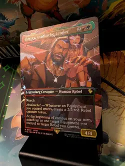 Final Fantasy Barret, Avalanche Leader & Land (Borderless) Chocobo Track Foil NM - Image 4