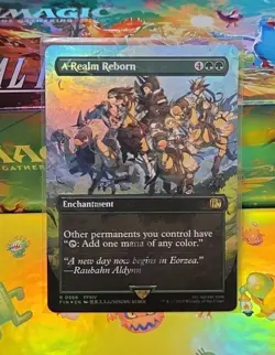 A Realm Reborn (Borderless) (Chocobo Track Foil) Final Fantasy Foil NM - Image 1